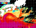NOAA人工衛星画像:黒潮域, 1日合成画像(2024/07/06UTC)