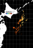 NOAA人工衛星画像:親潮域, パス=20240706 11:16 UTC