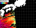 NOAA人工衛星画像:黒潮域, パス=20240708 14:12 UTC