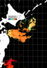 NOAA人工衛星画像:親潮域, パス=20240708 00:00 UTC
