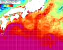 NOAA人工衛星画像:黒潮域, 1週間合成画像(2024/07/03～2024/07/09UTC)