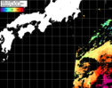 NOAA人工衛星画像:黒潮域, パス=20240711 00:29 UTC