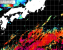 NOAA人工衛星画像:黒潮域, パス=20240712 13:20 UTC