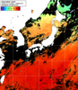 NOAA人工衛星画像:日本全域, 1日合成画像(2024/07/13UTC)