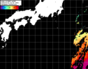 NOAA人工衛星画像:黒潮域, パス=20240712 23:00 UTC