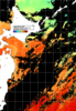 NOAA人工衛星画像:親潮域, 1日合成画像(2024/07/13UTC)