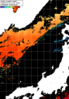 NOAA人工衛星画像:日本海, パス=20240714 12:55 UTC
