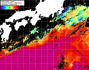 NOAA人工衛星画像:黒潮域, 1日合成画像(2024/07/15UTC)
