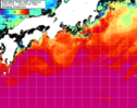 NOAA人工衛星画像:黒潮域, 1週間合成画像(2024/07/09～2024/07/15UTC)