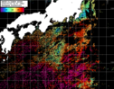 NOAA人工衛星画像:黒潮域, パス=20240719 23:57 UTC