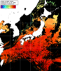 NOAA人工衛星画像:日本全域, パス=20240722 11:52 UTC