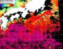 NOAA人工衛星画像:黒潮域, パス=20240722 12:15 UTC