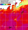 NOAA人工衛星画像:神奈川県近海, 1日合成画像(2024/07/23UTC)