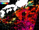 NOAA人工衛星画像:黒潮域, パス=20240724 00:04 UTC