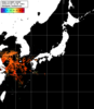 NOAA人工衛星画像:日本全域, パス=20240725 12:58 UTC