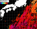 NOAA人工衛星画像:黒潮域, パス=20241003 11:55 UTC