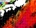 NOAA人工衛星画像:黒潮域, 1日合成画像(2024/10/04UTC)