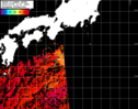 NOAA人工衛星画像:黒潮域, パス=20241006 12:47 UTC