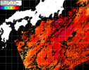 NOAA人工衛星画像:黒潮域, パス=20241007 11:06 UTC