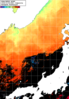 NOAA人工衛星画像:日本海, 1日合成画像(2024/10/08UTC)