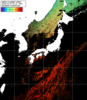 NOAA人工衛星画像:日本全域, パス=20241009 00:23 UTC