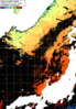 NOAA人工衛星画像:日本海, パス=20241009 13:08 UTC