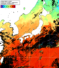 NOAA人工衛星画像:日本全域, 1日合成画像(2024/10/12UTC)