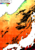 NOAA人工衛星画像:日本海, パス=20241012 11:44 UTC