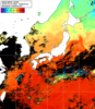 NOAA人工衛星画像:日本全域, 1日合成画像(2024/10/13UTC)