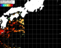 NOAA人工衛星画像:黒潮域, パス=20241014 13:02 UTC