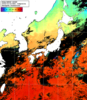 NOAA人工衛星画像:日本全域, 1日合成画像(2024/10/16UTC)