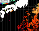 NOAA人工衛星画像:黒潮域, パス=20241016 10:57 UTC