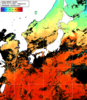 NOAA人工衛星画像:日本全域, 1日合成画像(2024/10/17UTC)