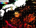 NOAA人工衛星画像:黒潮域, パス=20241017 01:44 UTC