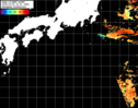 NOAA人工衛星画像:黒潮域, パス=20241018 10:31 UTC