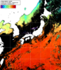 NOAA人工衛星画像:日本全域, 1日合成画像(2024/10/19UTC)