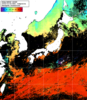 NOAA人工衛星画像:日本全域, 1日合成画像(2024/10/20UTC)