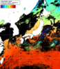 NOAA人工衛星画像:日本全域, 1日合成画像(2024/10/21UTC)