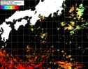 NOAA人工衛星画像:黒潮域, 1日合成画像(2024/10/22UTC)