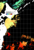 NOAA人工衛星画像:親潮域, 1日合成画像(2024/10/22UTC)