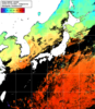 NOAA人工衛星画像:日本全域, 1日合成画像(2024/10/24UTC)