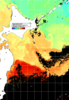 NOAA人工衛星画像:親潮域, 1日合成画像(2024/10/25UTC)