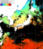 NOAA人工衛星画像:日本全域, 1日合成画像(2024/11/09UTC)