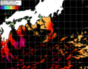 NOAA人工衛星画像:黒潮域, パス=20241118 01:03 UTC