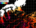 NOAA人工衛星画像:黒潮域, パス=20241118 01:41 UTC