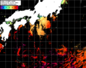 NOAA人工衛星画像:黒潮域, パス=20241118 13:03 UTC