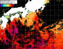 NOAA人工衛星画像:黒潮域, 1日合成画像(2024/11/18UTC)