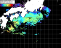 NOAA人工衛星画像:黒潮域, パス=20250505 02:44 UTC