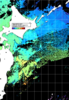 NOAA人工衛星画像:親潮域, 1日合成画像(2025/05/12UTC)
