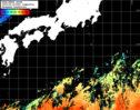 NOAA人工衛星画像:黒潮域, 1日合成画像(2025/05/18UTC)